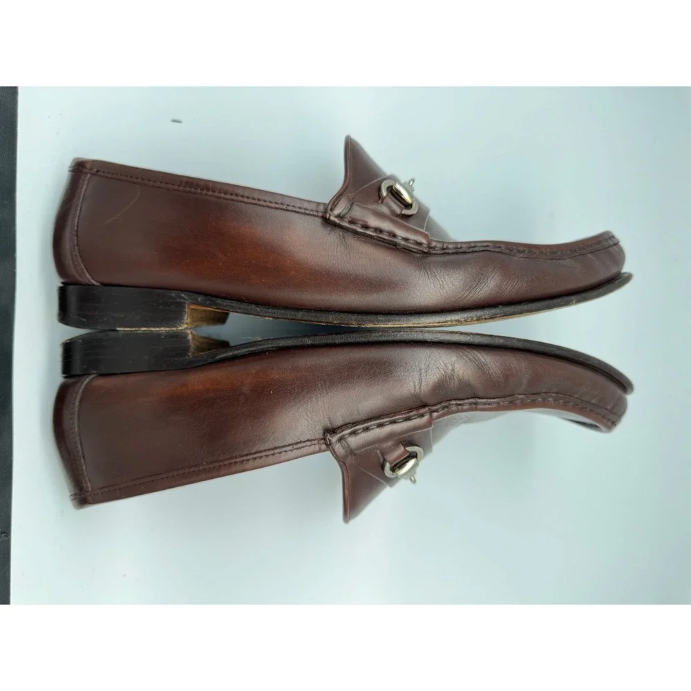 Allen Edmonds Verona Brown Leather Horsebit Loafers Made in Italy Men's US 10.5B